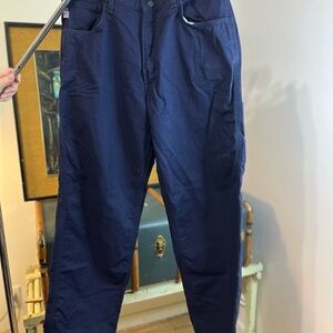 Carhartt Dark Blue Loose Fit Pants FR Style Work Pants, 36”X 30”